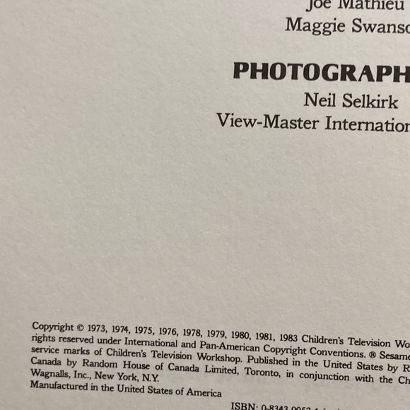 1983 Sesame Street story book and child memory book - Picture 4 of 10